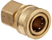 1/2 HIGH FLOW FEMALE COUPLER-BRASS QUICK CONNECT