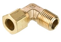 BRASS COMP. X MALE PIPE ELBOW 90D