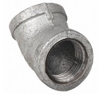 1/4 GALVANIZED 150# 45 DEGREE ELBOW