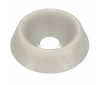 #10 FINISHING WASHER-NYLON WHITE