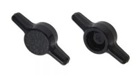 #10 TEE STYLE BLACK KNOB, SHEAR LOC