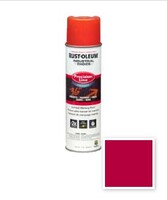 FLUORESCENT RED M1800 SYSTEM WATER-BASED PRECISION-LINE INVERTED MARKING PAINT AEROSOL
