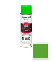 FLUORESCENT GREEN M1800 SYSTEM WATER-BASED PRECISION-LINE INVERTED MARKING PAINT AEROSOL