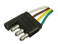 4-WAY MOLDED MALE TRAILER CONNECTOR  16 AWG WIRE   1/PK