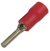 22-16 AWG FLARED VINYL INSULATED TIN-PLATED COPPER PIN CONNECTOR 50/PK