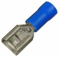 16-14 AWG FLARED VINYL INSL TIN-PLATED BRASS BUTTED SEAM .110
