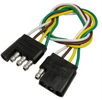 4-WAY PREWIRED MOLDED TRAILER CONNECTOR 16 AWG WIRE 1 PC