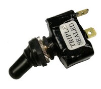 ON-OFF TOGGLE SWITCH SPST DIPPED FOR WEATHER RESISTANCE 2 TABS 12V 20A  1/PK