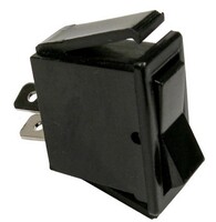 ON-OFF ROCKER NON-ILLUMINATED BLACK SWITCH PLASTIC BODY 1/4