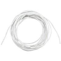 10 AWG WHITE PRIMARY WIRE COPPER STRANDED CONDUCTOR WITH PVC JACKET 10FT/PK