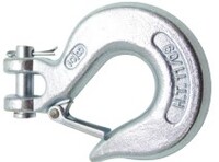 5/16 CLEVIS SAFETY HOOKS - (WITH SAFETY LATCH) - GRADE 40 / 43 ZP WLL2800