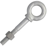 1/4 X 2 FORGED EYE BOLT, (C-1035 STEEL), WITH SHOULDER, HDG WLL500#