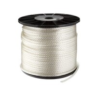 #4 ? 1/8? SOLID BRAID NYLON CORD ? WHITE