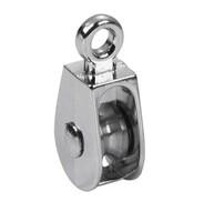 0174-1 SOLID EYE PULLEYS - SINGLE WHEEL - ELECTRO PLTD