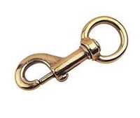 1 | 225B-1 SWIVEL EYE BOLT SNAPS - SOLID BRONZE