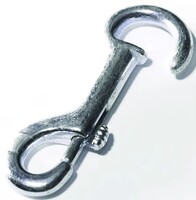 231 OPEN EYE CHAIN SNAPS MALLEABLE STEEL, PLATED