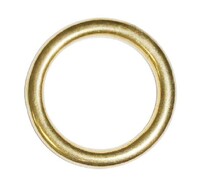 7B-1 1/2 ROUND RINGS - POLISHED SOLID BRONZE