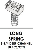 STRUT NUTS - LONG SPRING - 3/8