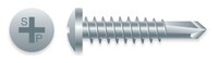 10-16 X 1, PH, ZINC PAN HEAD SELF-DRILLING SCREWS