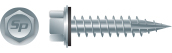 #14 - 10 X 1-1/2, TYPE '17', STRONG-SHIELD HEX WASHER HEAD W/ WASHER POLE GRIPPER SCREWS