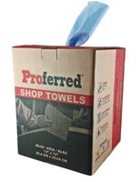 10 X 12 SHOP TOWELS BLUE - 200 / BOX