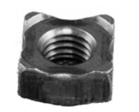 M6 - 1.00 DIN928, SQUARE WELD NUT, STEEL PLAIN