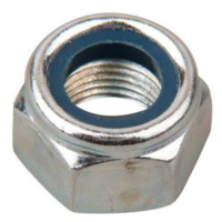 10/24 NYLON LOCKNUT CHROME